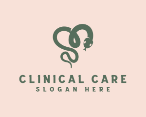 Pet Snake Veterinary logo design