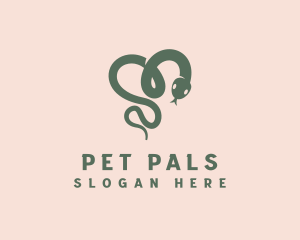 Pet Snake Veterinary logo design