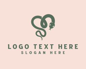 Cute - Pet Snake Veterinary logo design