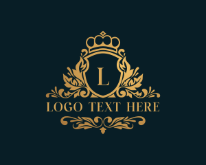 Luxury - Crown Shield Royalty logo design