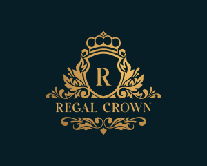 Crown Shield Royalty logo design