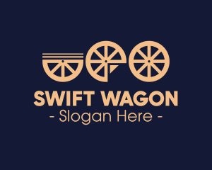 Cart Wagon Wheels logo design