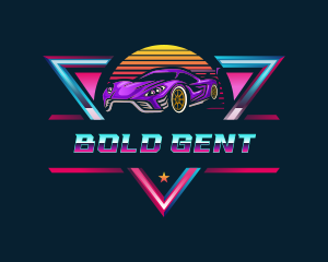 Retro Car Detailing logo design