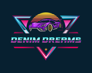 Retro Car Detailing logo design