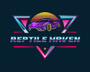 Retro Car Detailing logo design