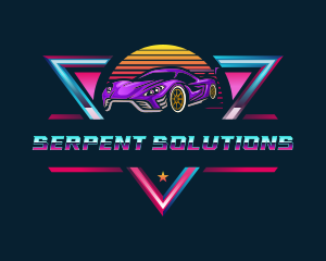 Retro Car Detailing logo design