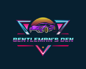 Retro Car Detailing logo design