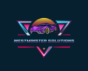 Retro Car Detailing logo design