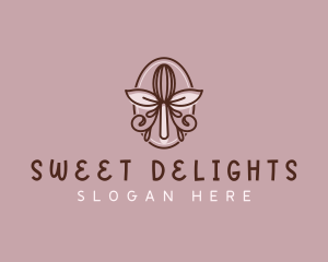 Whisk Baking Dessert logo design