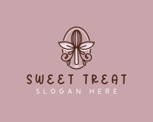 Whisk Baking Dessert logo design