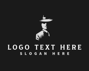 Gentleman Fashion Hat logo design