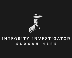 Investigator - Gentleman Fashion Hat logo design