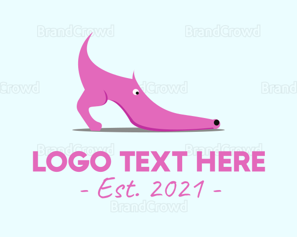 Pink Shoe Dog Logo