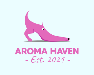 Pink Shoe Dog logo design