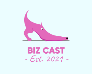 High Heels - Pink Shoe Dog logo design