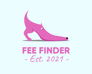 Pink Shoe Dog logo design