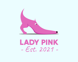 Pink Shoe Dog logo design