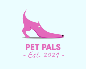 Pink Shoe Dog logo design