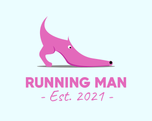 Shoemaking - Pink Shoe Dog logo design