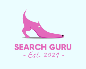 Pink Shoe Dog logo design