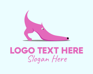 Pink Shoe Dog Logo