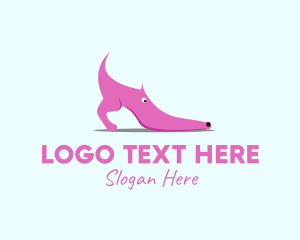 Womens Clothing - Pink Shoe Dog logo design