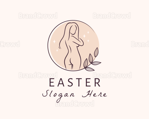 Aesthetic Nude Woman Body Logo