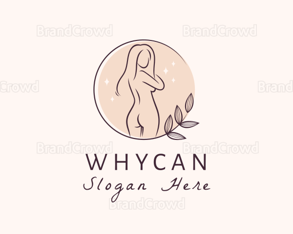 Aesthetic Nude Woman Body Logo
