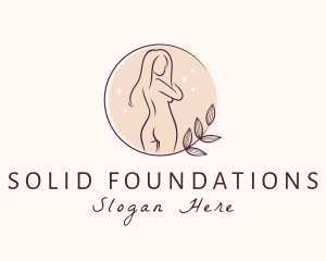 Beauty Product - Aesthetic Nude Woman Body logo design