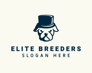 Breeding - Dog Magician Hat logo design