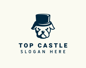 Dog Magician Hat  logo design