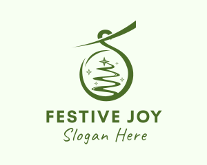 Christmas - Green Christmas Ornament logo design