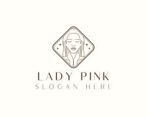 Cosmetic Face Lady logo design