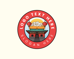 Beijing - Cultural Chinese Temple logo design