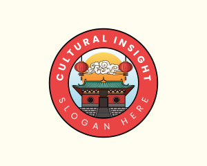 Cultural Chinese Temple logo design