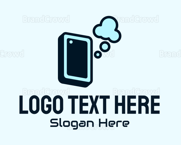 Mobile Smartphone Cloud Logo