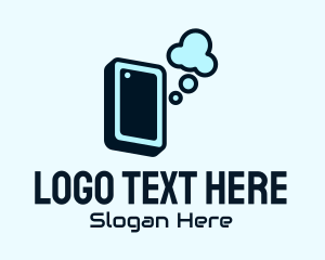 Pc Repair - Mobile Smartphone Cloud logo design