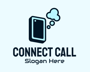 Call - Mobile Smartphone Cloud logo design
