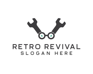 Automotive - Wrench Eyeglasses Repair logo design