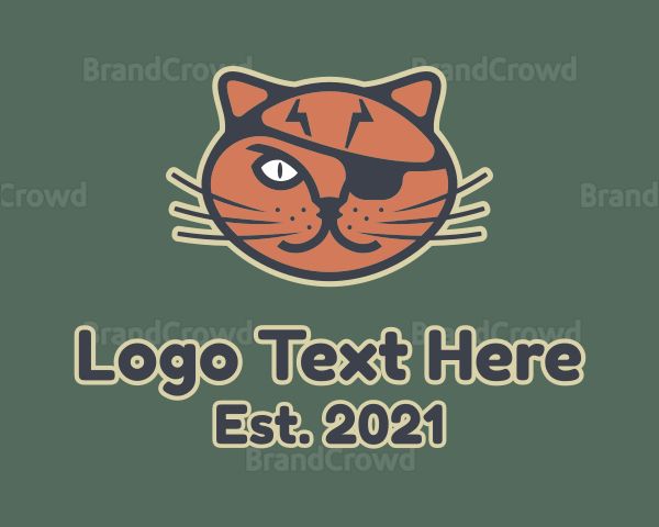 Pirate Cat Bandit Logo