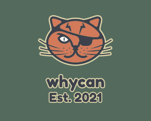 Veterinarian - Pirate Cat Bandit logo design