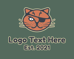 Animal Rehabilitation - Pirate Cat Bandit logo design