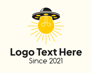 Light Bulb - Light Bulb UFO logo design