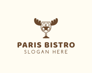 Wild Moose Wine logo design