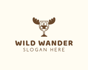 Wild Moose Wine logo design