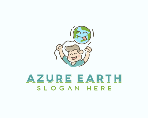 Planet Earth Balloon logo design