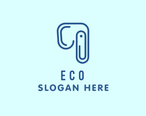 Elephant Paper Clip Logo