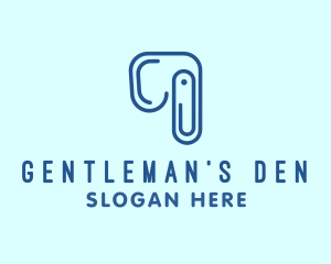 Elephant Paper Clip logo design