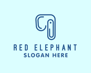 Elephant Paper Clip logo design