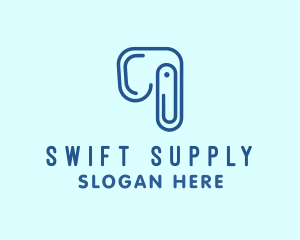 Supply - Elephant Paper Clip logo design